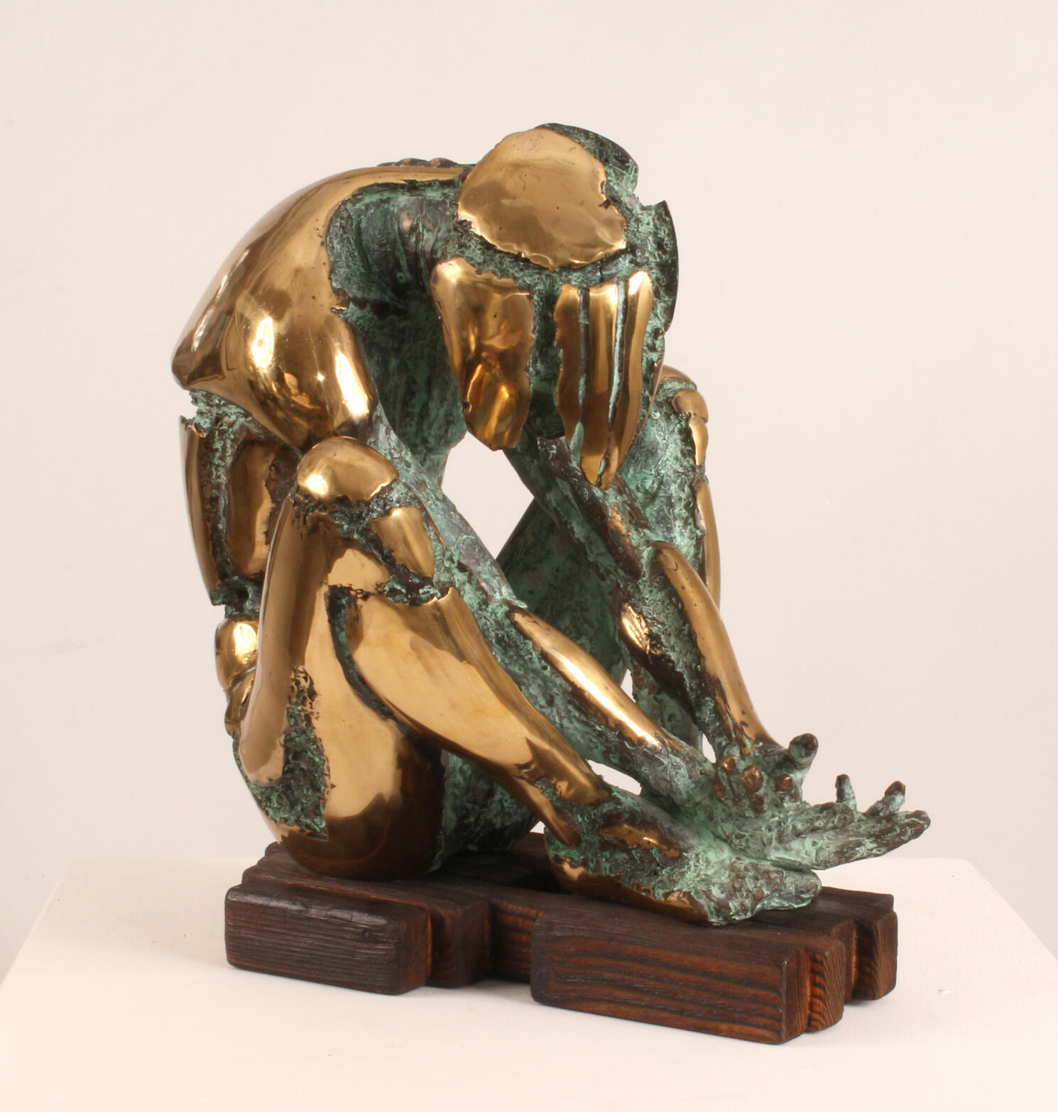 Scultura bronzo figura umana Max Squillace